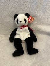 Ty Beanie Baby Fortune the Panda DOB December 6, 1997MWMT Free Shipping