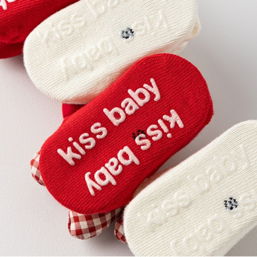 APL Fiocco rosso bambino bambina ragazzo ciabatte calde bambini calzino autunno inverno