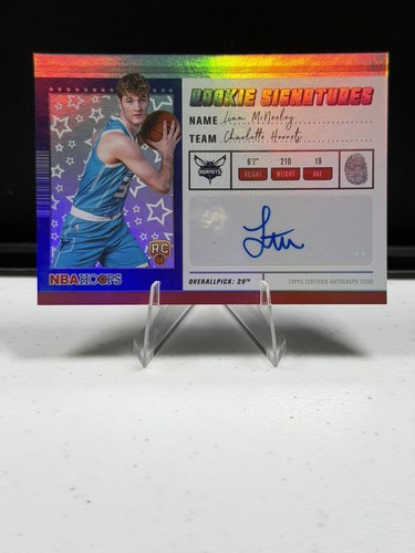 2025-26 Topps NBA Hoops - Liam McNeeley #HRS-LM Rookie Signatures Auto (RC)
