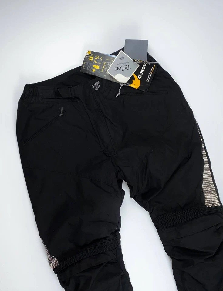 🚨 Calça Spidi H2OUT de veludo motocicleta corrida 3XL IXS preta - Imagem 3 de 4