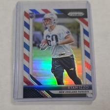 2018 Panini Prizm Ryan Izzo Red White & Blue Rookie #290 New England Patriots