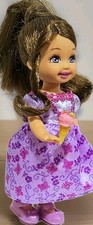 2007 MATTEL ISLAND PRINCESS KELLY in PURPLE BUTTERFLY GOWN  Shoes  Ice Cream