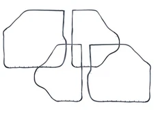 1962-64 Fairlane Door Weatherstrip Kit 4-Door Sedan Front Rear Meteor New