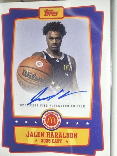 2025 Topps Chrome McDonald's All-American Jalen Haralson Event Auto #EA-JH