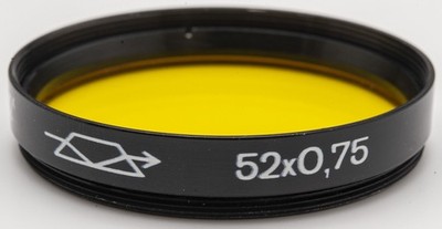 Zenit y-2^x 52x0,75 52 mm 52 mm Filter Farbfilter Gelb