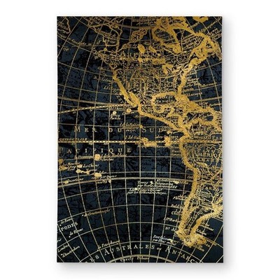 Begin Home Decor C1ROAR23ZZ7T93 2 x 3 ft. Blue & Marine World Map Globe Rug -...