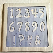 CREATIVE MEMORIES CREATIVE CUTS PLAYFUL NUMBERS PATTERN NIP
