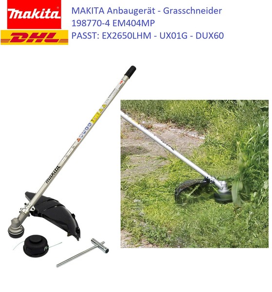 Makita 198770-4 Sensenaufsatz EM404MP 43Cm FüR EX2650LHM, UX01G, DUX18, DUX60-image