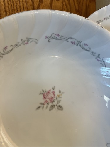 3 Royal Swirl Fine China Japan Serving Dishes, Pink Rose & Undersated Elegance - Picture 4 of 10