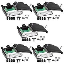 ANMBEST 5PCS DB25 Solderless Connector RS232 D-SUB Serial to 25-pin Port 16mm...
