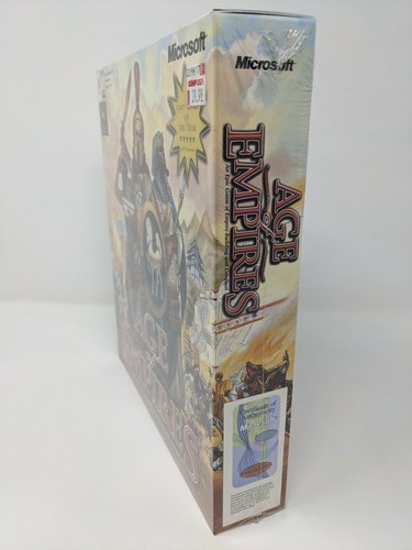 Age of Empires 1998 Big Box Windows 95 98 NT4.0 Vintage PC Game, 1.0 Sealed Game - Picture 2 of 9