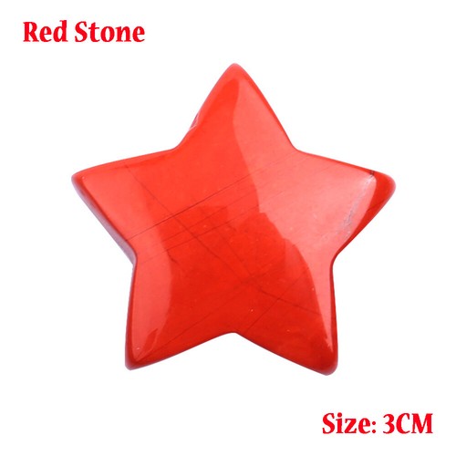 1PC Natural Crystal Quartz 3CM Star Carved Worry Pocket Gemstone Healing - Picture 31 of 37