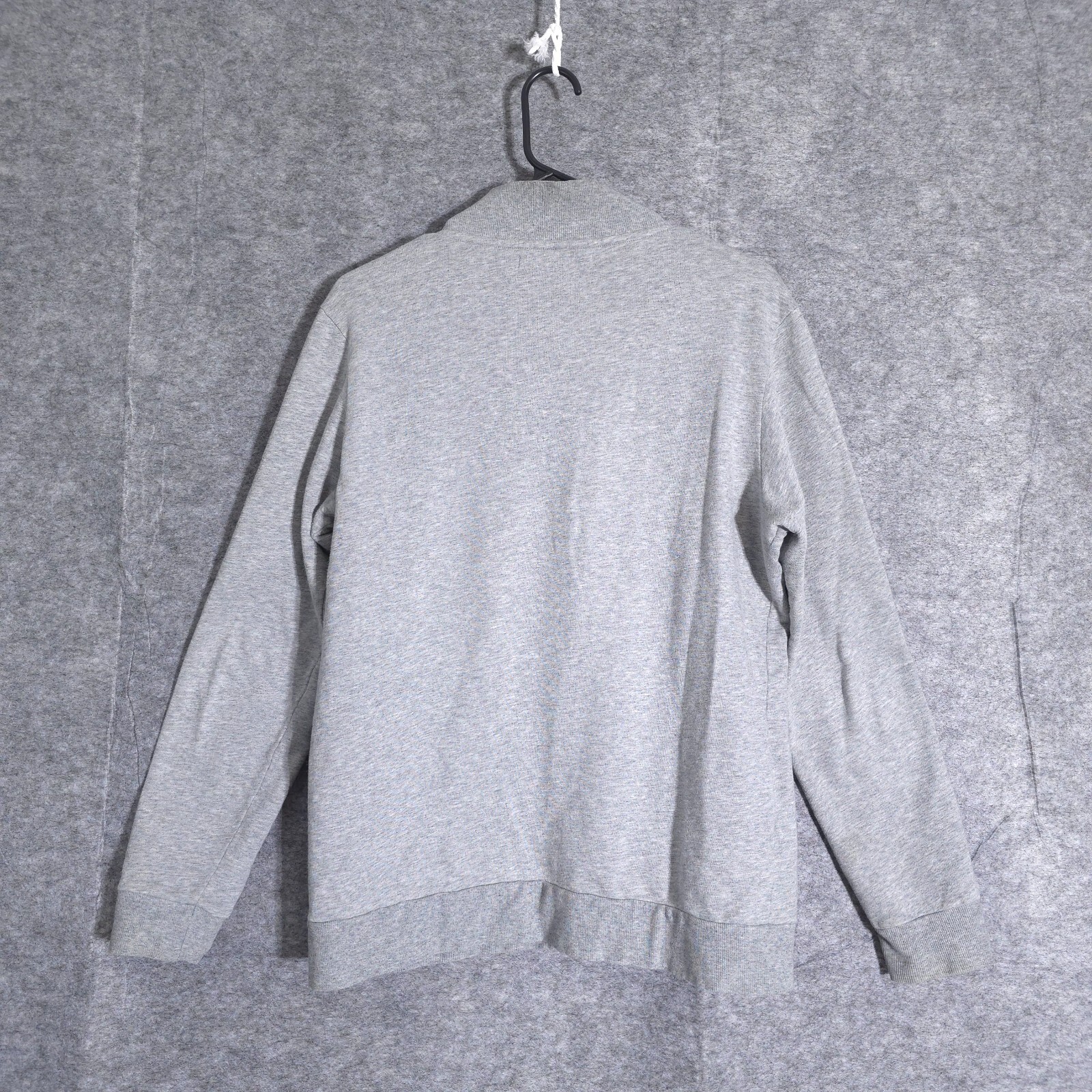 Criquet Pullover Mens Small Gray 1/4 Zip Chest Pocket Long Sleeve Outdoor Preppy