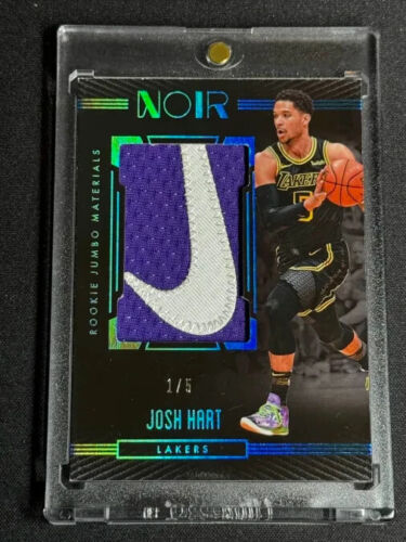 2017 18 Noir Josh Hart RC 1/5 Rookie Jumbo Materials Nike Logo
