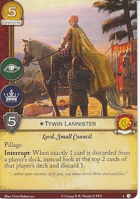 ポケモンカードゲーム Lannister 3 x Tywin Lannister AGoT LCG 2.0 Game of Thrones Lions of Casterly