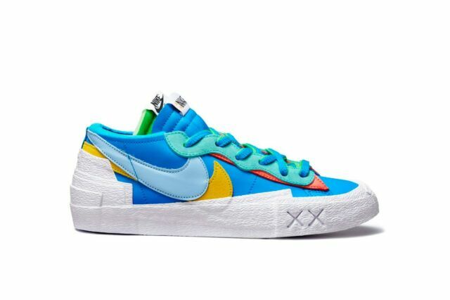 SACAI X NIKE Taglia UK 7 Nike Blazer Low x KAWS x sacai Nettuno blu 2021 DM7901 400