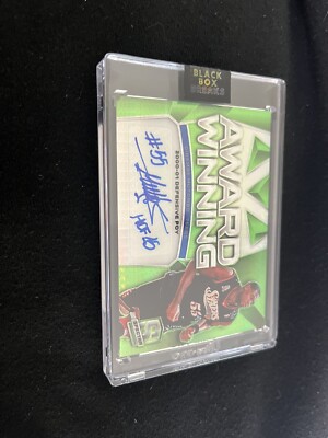2018 Spectra Award Winning Auto Neon Green PRIZM BLACK BOX  Dikembe Mutombo