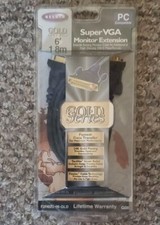 Vintage Belkin IBM Gold Series Super VGA Monitor Extension Cable Gold Plated New