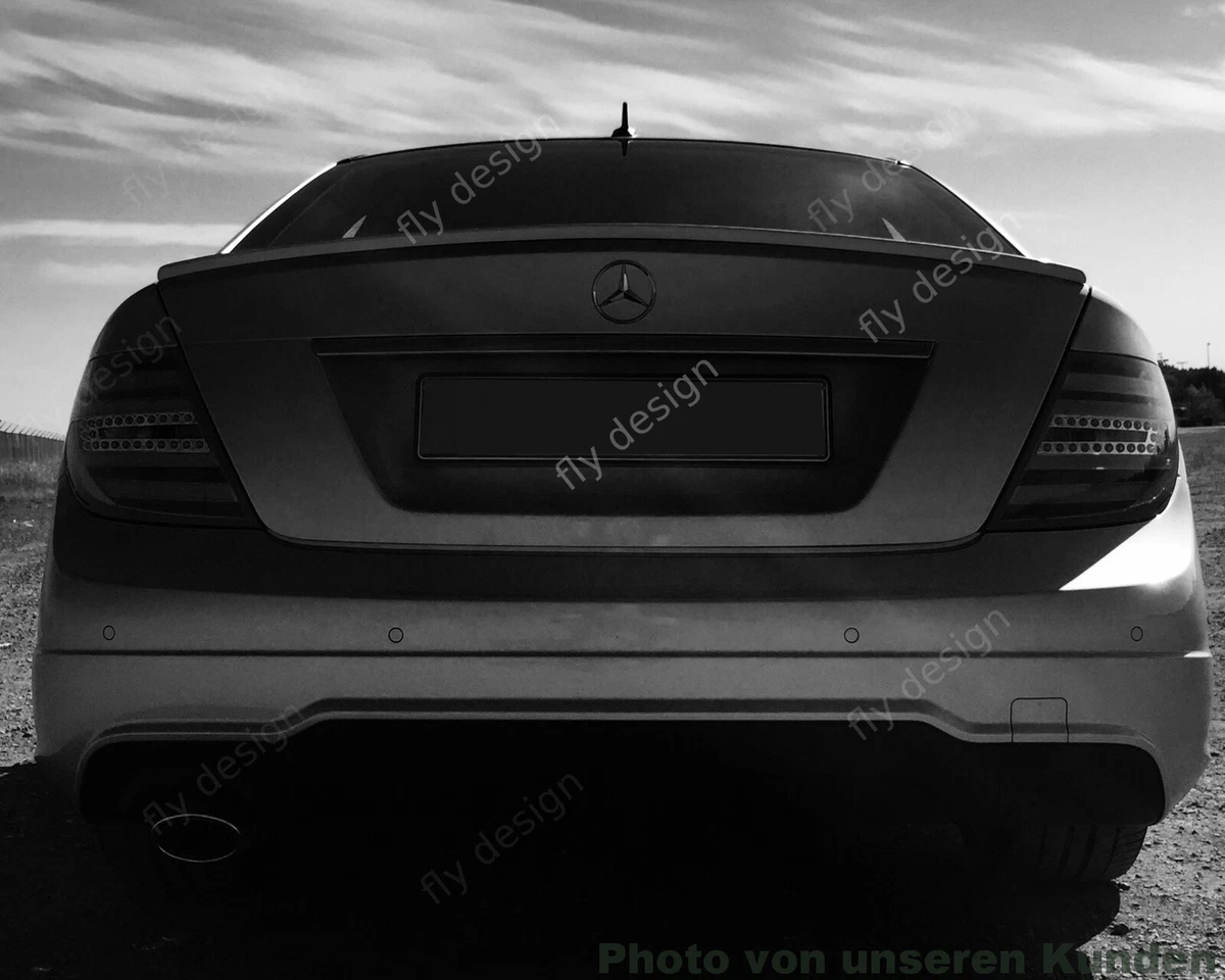 SPOILER BAGAGLIAIO ADATTO PER MERCEDES CLASSE C BERLINA W205 LOOK NERO