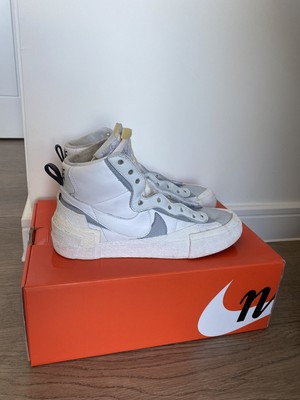 Sacai Nike Blazer De Whit Gris Lobo Pure Platinum UK 6 EU 40 | eBay