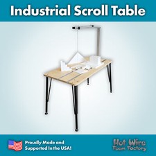 Industrial Scroll Table Foam Cutter Styrofoam EPS Polystyrene  XPS Cutting Tool