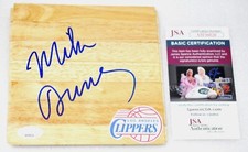 Mike Dunleavy Signed Floor Board Piece Clippers NBA Coach of the Year (1999)