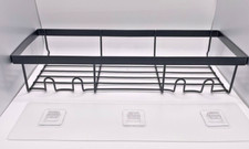 1 Moforoco Shower Caddy Shelf Organizer Rack Self Adhesive Black Bathroom Shelf