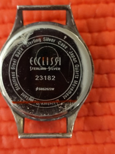 Reloj de cuarzo Ecclissi de plata esterlina para mujer correa de lunares blanco y negro 23182 - Imagen 15 de 17