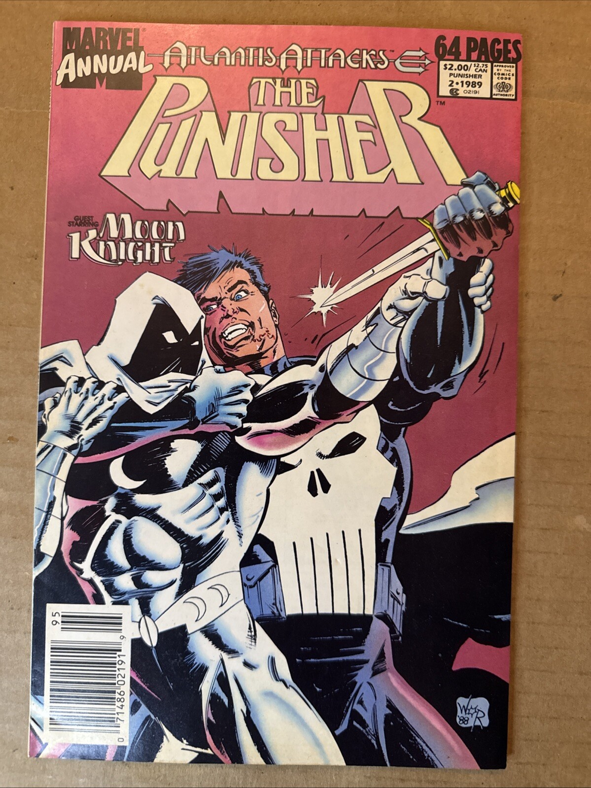 The Punisher Annual # 2 Marvel Comics 1989 VF Newsstand Variant