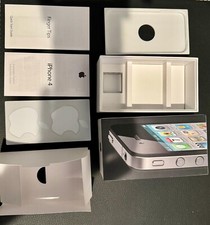 Apple iPhone 4 BOX ONLY 8GB, Quick Start  Product Info Guide  2 Apple Stickers