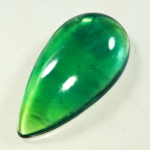 LOW PRICE NATURAL TRANSLUCENT AFGHANISTAN GREEN FLUORITE CABOCHON GEMSTONE AW- - Picture 13 of 17