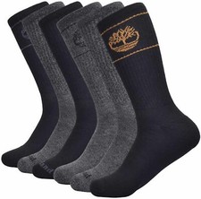 1440217 Timberland Everyday Cushioned Crew Socks 6Pk Size 6-12