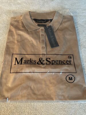 Marks&Spencer  Women s Short Sleeve Polo Shirt,Button Up,Size M, New, Sealed