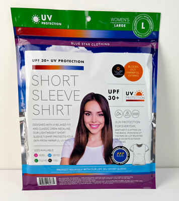 NEW Blue Star Clothing Coral Pink UPF 30+ UV Sun Protection S/S T