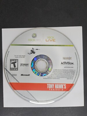 Tony Hawk's Project 8 Disc Only Microsoft Xbox 360 Game Tested Works