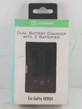 LENMAR DUAL BATTERY CHARGER WITH 2 BATTERIES FOR GOPRO HERO4