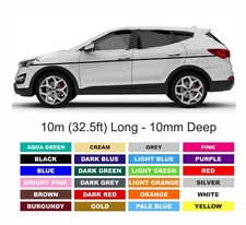 BLACK Stripe Pinstripe Sticker For Car or Van 10m (32.5ft) Long x 10mm Thick