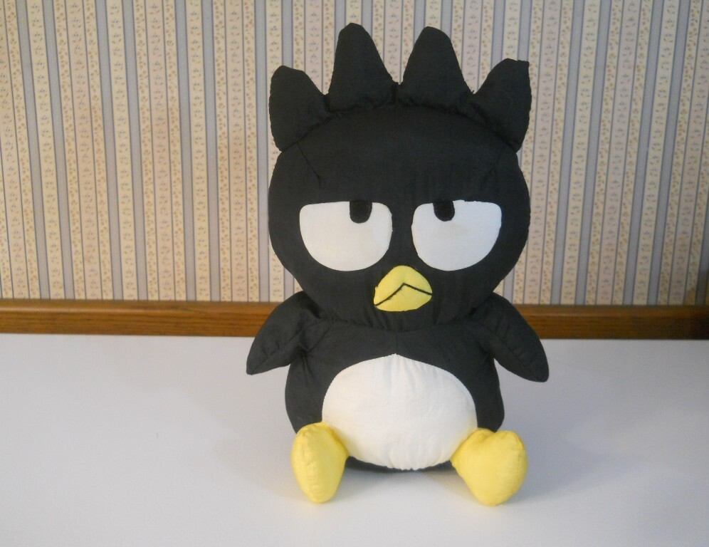 Vintage 1997 Sanrio Badtz Maru doll plush stuffed Nylon 11