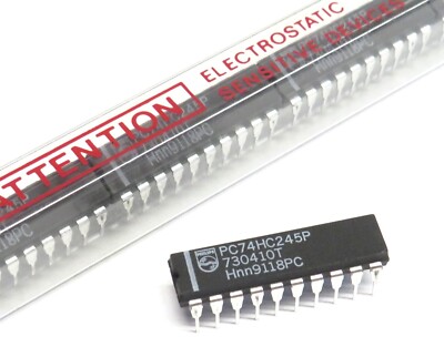 5 Stück PC74HC245P octal bus transceiver DIP20, Philips