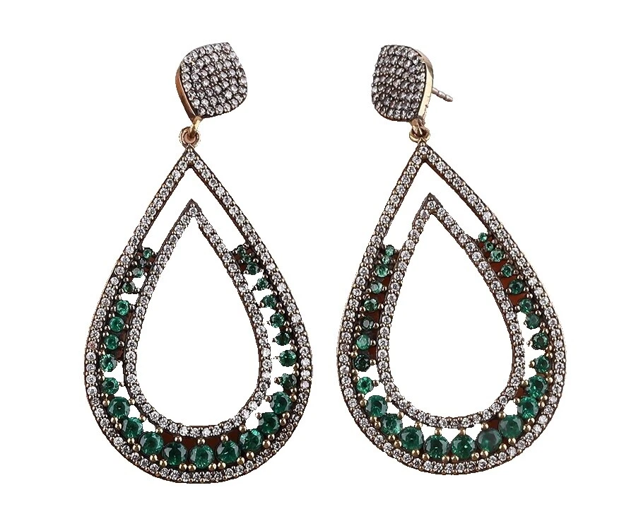 Emerald Stone Fashion Earrings