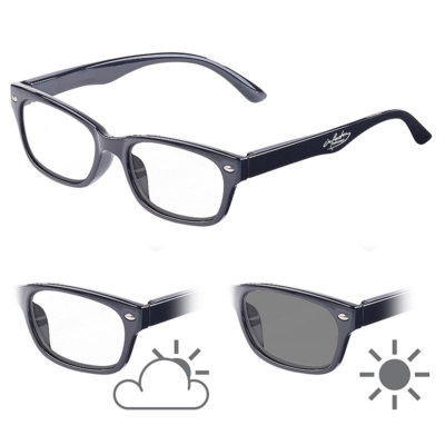 infactory Selbsttönende Lesebrille mit UV-Schutz 400, +2,0 Dioptrien