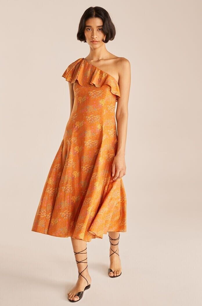 burnt orange taffeta dress  Andria's World | Orange Mikado Skater Dress with Lace UK 8-18 N85000  SKU: DR52120