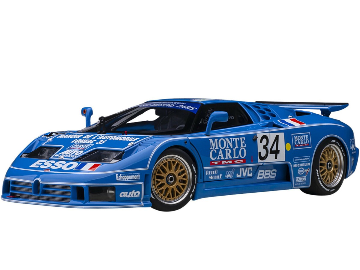 BUGATTI EB110 #34 24 HOURS OF LE MANS (1994) 1/18 MODEL CAR BY