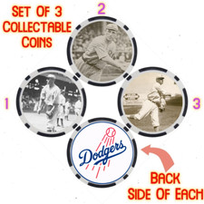 JEFF PFEFFER - LEGENDARY DODGERS BASEBALL PLAYER - COLLECTABLE COIN SET