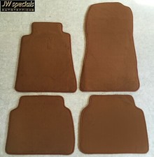 Fußmatten Autoteppiche für Mercedes C Klasse W202 1993-01 Cognac 4tlg Velour Neu