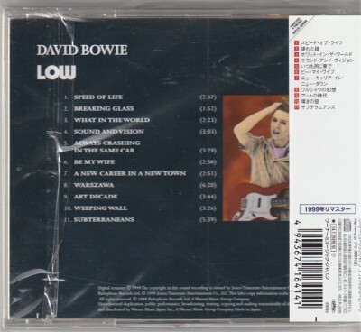 David Bowie – Low Japan CD w/obi WPCR-80094 | eBay