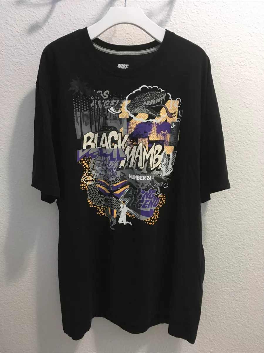 Nike black mamba number 24 t shirt black sz 3xL