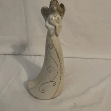 Berkeley Holiday Heavenly Angel Heart Figurine Christmas Holiday Decor Tan Brown