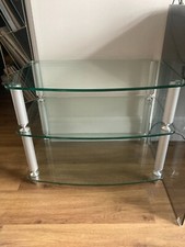 Atacama Retro Europa Hi-Fi High Quality 3 Shelf Glass Unit W65cm x H50cm x D40cm