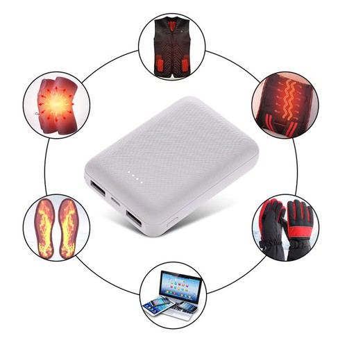 Caricabatterie portatile 20000mAh Power Bank batteria per gilet riscaldante, giacca termica guanto - Foto 11 di 13